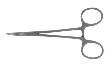 McKesson McKesson Argent Hemostatic Forceps Halsted-Mosquito 5 Inch Surgical Grade Stainless Steel NonSterile Ratchet Lock Finger Ring Handle Curved – 43-1-431