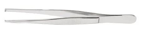 McKesson McKesson Argent Tissue Forceps 5-1/2 Inch Surgical Grade Stainless Steel NonSterile NonLocking Thumb Handle 1 X 2 Teeth – 43-1-762