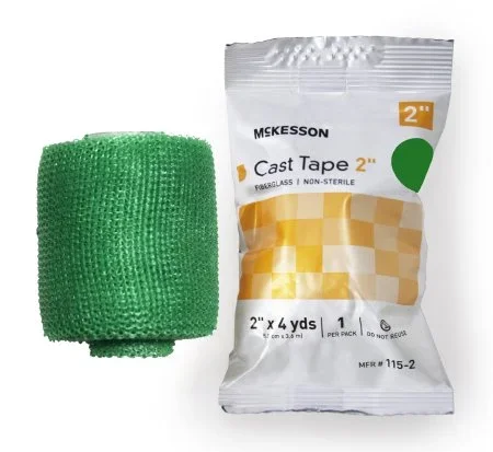 McKesson McKesson Cast Tape 2 Inch X 12 Foot Fiberglass Green – 115-2G