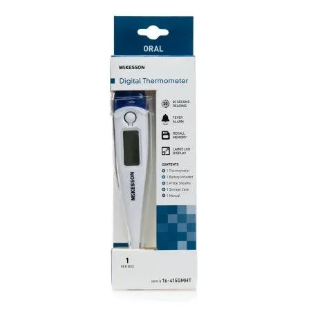 McKesson McKesson Digital Oral Thermometer Oral Probe Hand-Held – 16-415GMHT