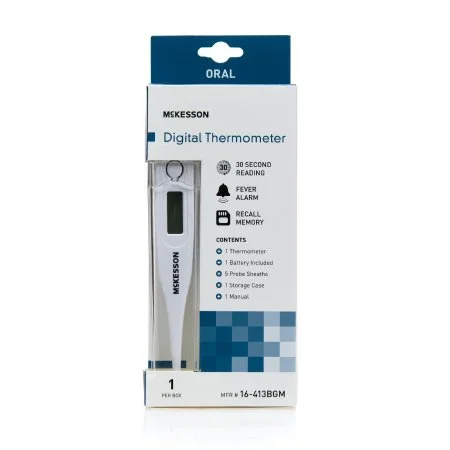 McKesson McKesson Digital Thermometer Oral Probe Hand-Held – 16-413BG