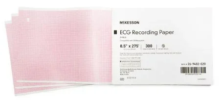 McKesson McKesson ECG Recording Paper 8-1/2 Inch X 275 Foot Z-Fold – 26-9402-020