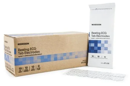 McKesson McKesson EKG Tab Electrode Resting Non-Radiolucent 100 per Pack – 87-230