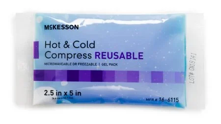 McKesson McKesson Hot / Cold Pack X-Small Reusable 2-1/2 X 5 Inch – 16-6115