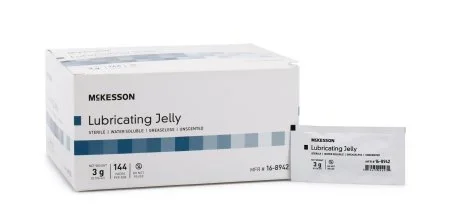 McKesson McKesson Lubricating Jelly 3 Gram Individual Packet Sterile – 16-8942