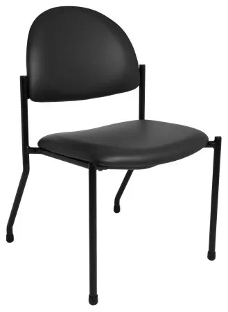 McKesson McKesson Side Chair Black Without Armrests Poly-Foam Upholstery – 81-1250-16