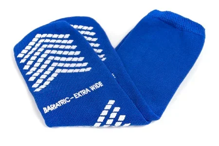 McKesson McKesson Slipper Socks Bariatric, Extra Wide Royal Blue Above the Ankle – 16-SCE4