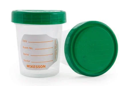 McKesson McKesson Specimen Container Polypropylene Screw Cap 120 mL (4 oz.) NonSterile – 563