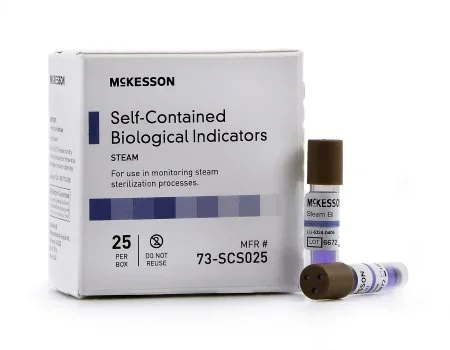 McKesson McKesson Sterilization Biological Indicator Vial Steam – 73-SCS025