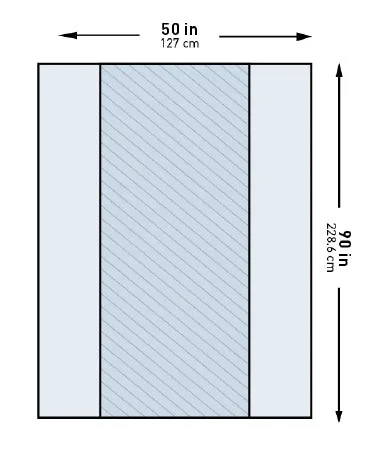 McKesson McKesson Table Drape 50 X 90 Inch Back Table – 183-I80-13103-S