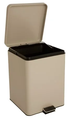 McKesson McKesson Trash Can with Plastic Liner 20 Quart Square Beige Steel Step On – 81-35271