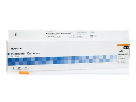 McKesson McKesson Urethral Catheter Straight Tip PVC 14 Fr. 16 Inch – 16-M1614