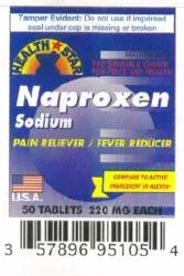 McKesson Naproxen Sodium Pain Relief, 220 mg Strength Tablet – Bottle of 50