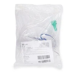 McKesson NonRebreather Oxygen Mask Elongated Style Adult One Size Fits Most Adjustable Head Strap, 50/CS