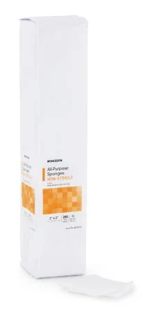 McKesson NonWoven Sponge Cotton 4-Ply Square NonSterile