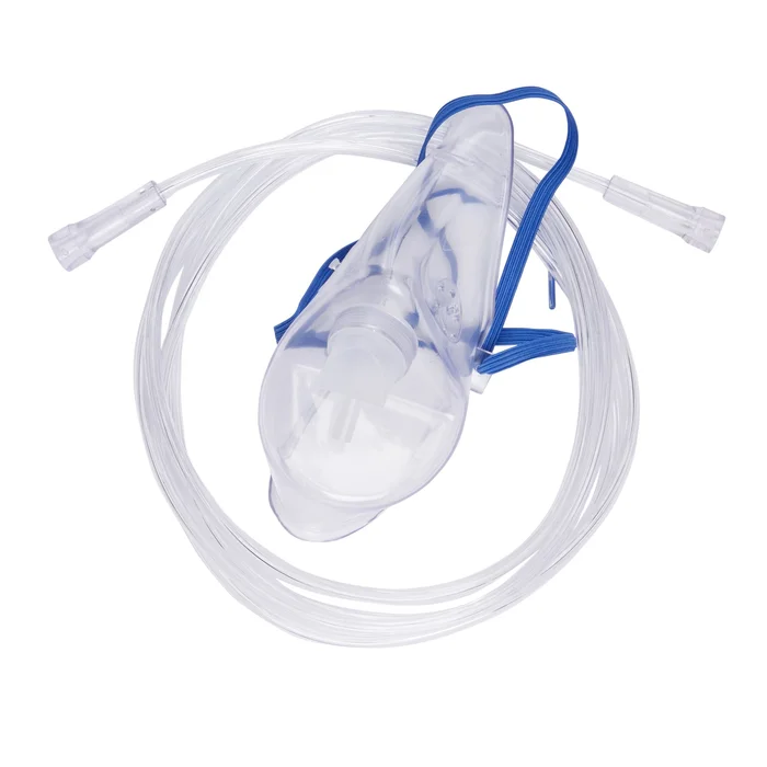 McKesson Oxygen Mask Elongated Style Adult One Size Fits Most Adjustable Head Strap