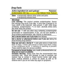 McKesson Pain Reliever Gelcaps 500 mg, 100EA per Bottle - Image 4