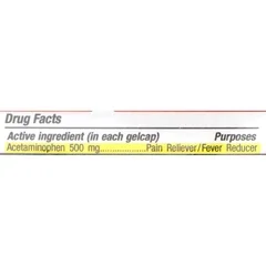 McKesson Pain Reliever Gelcaps 500 mg, 100EA per Bottle - Image 3