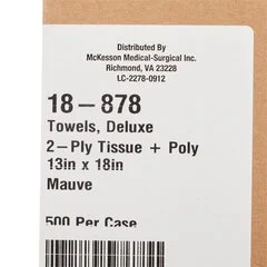 McKesson Procedure Towel 13 W X 18 L Inch Mauve NonSterile, 500/CS - Image 2