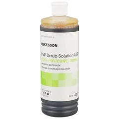 McKesson Scrub Solution 16 oz. Flip-Top Bottle 7.5% Povidone-Iodine