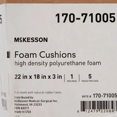 McKesson Seat Cushion 22 W x 18 D x 3 H” Foam, 5 EA/CS - Image 3