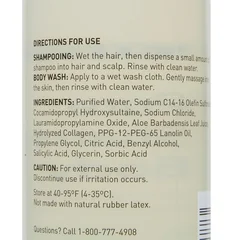 McKesson Shampoo and Body Wash Pure 8 oz. Squeeze Bottle Unscented, 48/CS - Image 4