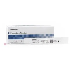 McKesson Spinal Needle Quincke Style 18 Gauge 3-1/2 Inch, 25/BX