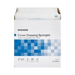 McKesson Sponge Dressing Medi-Pak™ Performance Plus NonWoven Facing 4 X 4 Square, 25PK/BX - Image 2