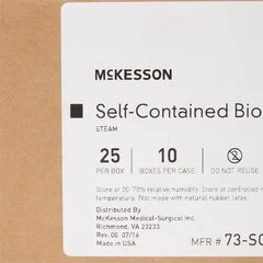 McKesson Sterilization Biological Indicator Vial Steam, 250 EA/CS - Image 3