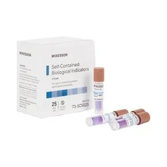 McKesson Sterilization Biological Indicator Vial Steam, 250 EA/CS