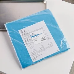 McKesson Sterilization Wrap Blue 15 x 15″ 1-Ply Cellulose, 1/BX - Image 2