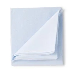 McKesson Stretcher Sheet Flat 40 W X 90 L Inch Blue Tissue / Poly Disposable, 50/CS