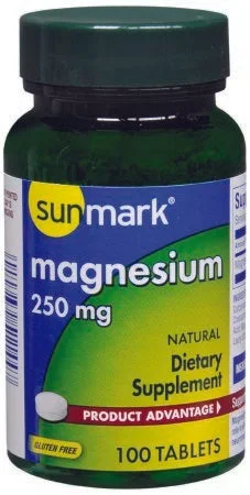 McKesson sunmark Magnesium Supplement 250 mg Strength Tablet 100 per Bottle – 1093989444