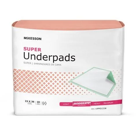 McKesson Super Disposable Underpads – Moderate Absorbency