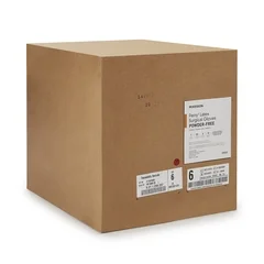 McKesson Surgical Glove Perry® Sterile Brown Powder Free Latex Hand Specific Smooth Not Chemo Approved Size 6, 50PR/BX - Image 4