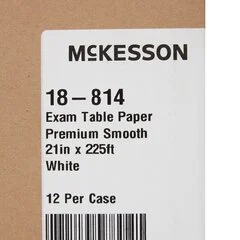 McKesson Table Paper 21″ White Smooth, 1/RL - Image 3