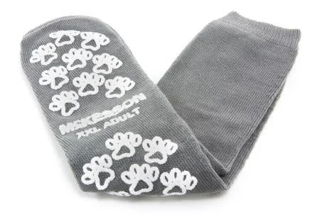 McKesson Terries Slipper Socks Adult, 2X-Large, Gray, Above the Ankle, 1 Pair