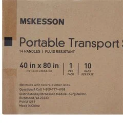McKesson Transfer Sheet White 40 X 80 Inch 14 Handles, 1/EA - Image 2