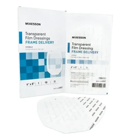 McKesson Transparent Film Dressing Octagon Frame Style Delivery Without Label, 6 X 8 Inch