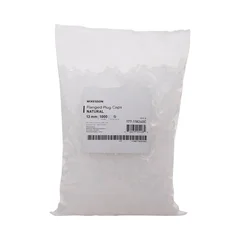 McKesson Tube Closure Polyethylene Flanged Plug Cap Natural 13 mm For Use with 13 mm Blood Drawing Tubes, Glass Test Tubes, Plastic Culture Tubes NonSterile, 1000/BG