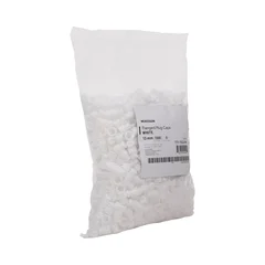 McKesson Tube Closure Polyethylene Flanged Plug Cap White 13 mm For Use with 13 mm Blood Drawing Tubes, Glass Test Tubes, Plastic Culture Tubes NonSterile, 1000/BG - Image 2