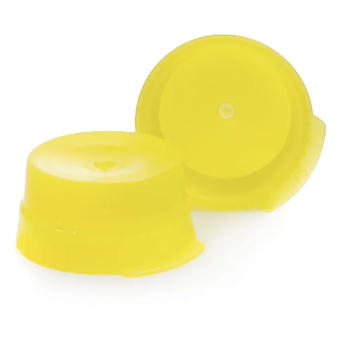 McKesson Tube Closure Polyethylene Snap Cap Yellow 16 mm For Use with 16 mm Blood Drawing Tubes, Glass Test Tubes, Plastic Culture Tubes NonSterile