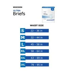 McKesson Ultra Heavy Absorbency Briefs, X-Large, 60/CS - Image 3