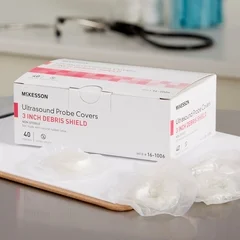 McKesson Ultrasound Probe Cover with Debris Shield 1 X 8 Inch Polyurethane NonSterile For use with Ultrasound Endocavity Probe, 40/BX - Image 2