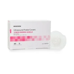 McKesson Ultrasound Probe Cover with Debris Shield 1 X 8 Inch Polyurethane NonSterile For use with Ultrasound Endocavity Probe, 40/BX
