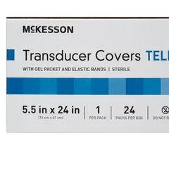McKesson Ultrasound Transducer Cover Kit 5-1/2 X 24 Inch Polyurethane Sterile For use with Ultrasound External Probe, 24/BX - Image 2