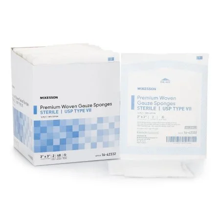 McKesson USP Type VII Gauze Sponge Cotton Square Sterile