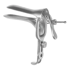 McKesson Vaginal Speculum Argent™ Graves NonSterile Surgical Grade Stainless Steel Large Double Blade Duckbill Reusable Without Light Source Capability, 1/EA