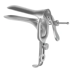 McKesson Vaginal Speculum Argent™ Pederson NonSterile Surgical Grade Stainless Steel Medium Double Blade Duckbill Reusable Without Light Source Capability, 1/EA