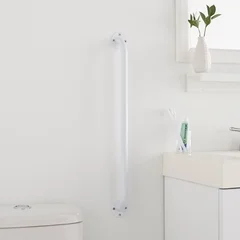 McKesson Wall Grab Bar 24 Inch White Steel - Image 2